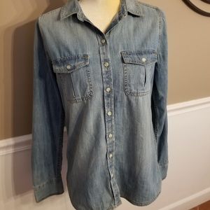 SOLD**Mossimo jean shirt, size small